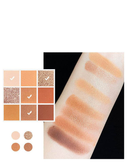Charming 9-Color Eyeshadow Palette - Matte & Shimmer Shades for 2025 - Buy Center