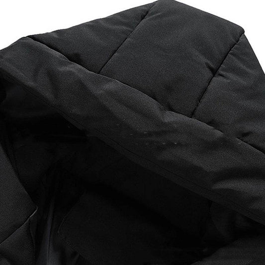 Men's Hooded Down Jacket - Velvet Cotton, Stylish Solid Colors - Buy Center