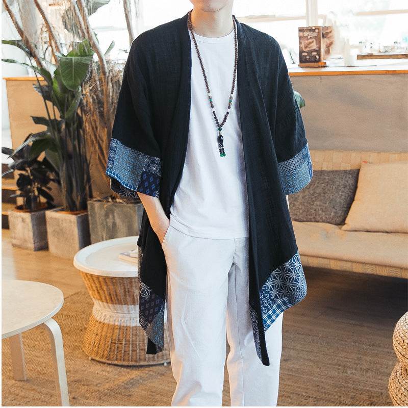 Men's Mid-Length Cotton Linen Jacket - Stylish Fit for Every Occasion - Buy Center