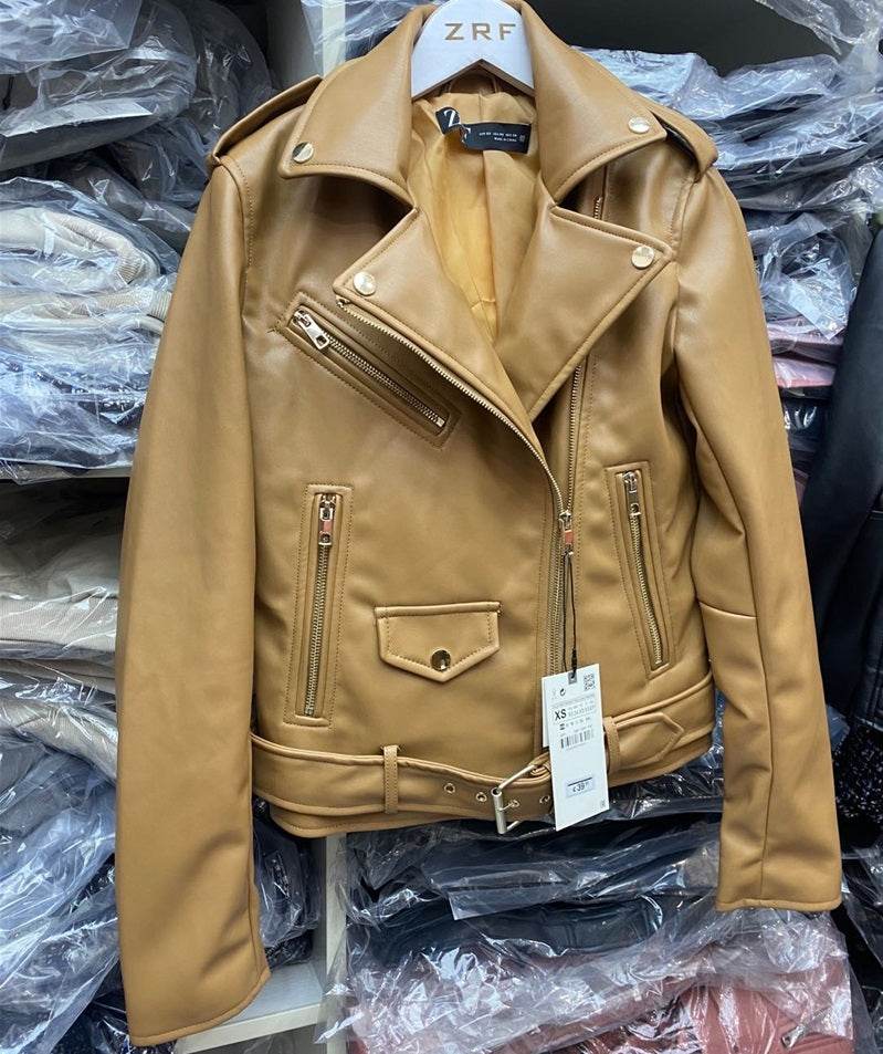 Buycenter Faux Leather Biker Jacket - Stylish Fashion for Every Occasion - Buy Center