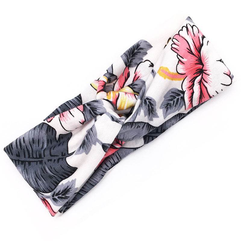 Floral Cross Hair Band - Stylish Multi-Purpose Headband for Women 2025 - Buy Center
