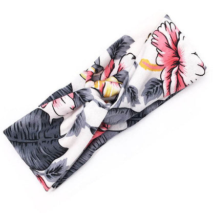 Floral Cross Hair Band - Stylish Multi-Purpose Headband for Women 2025 - Buy Center