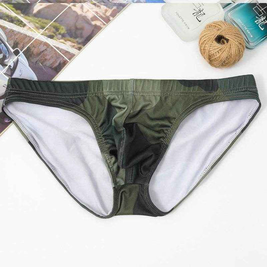 Camouflage Ice Silk Triangle Underwear - Soft Nylon Comfort Shorts 2025