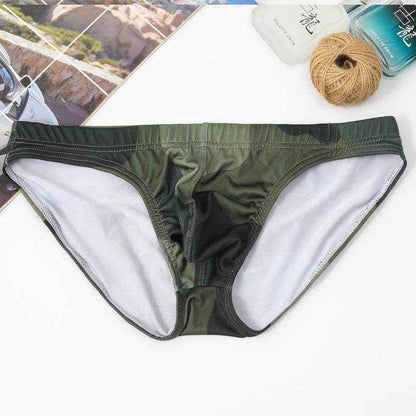 Camouflage Ice Silk Triangle Underwear - Soft Nylon Comfort Shorts 2025