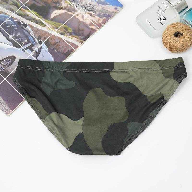 Camouflage Ice Silk Triangle Underwear - Soft Nylon Comfort Shorts 2025