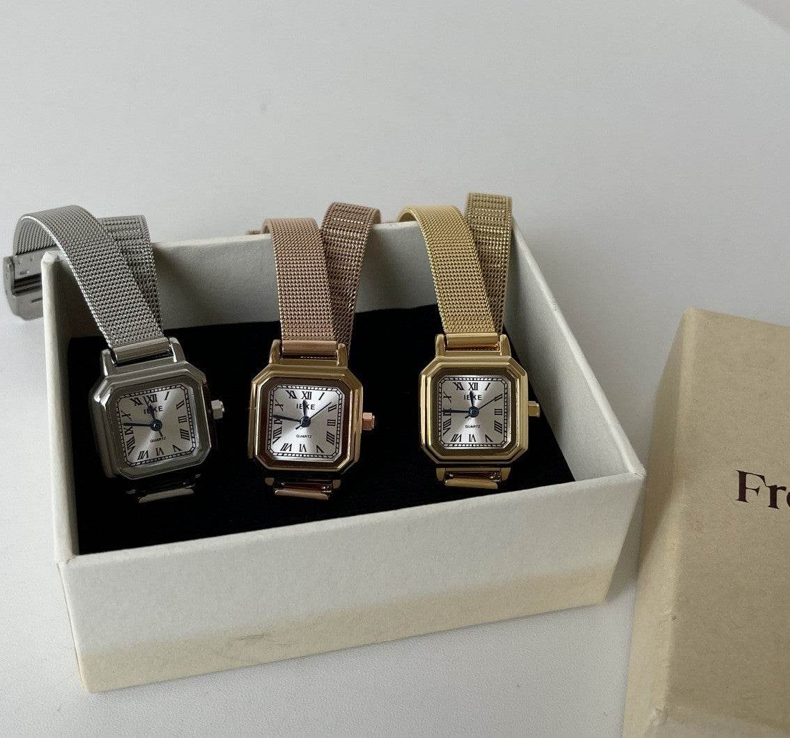 Buy Center Retro Square Small Sugar Cube Watch for Women - Stylish Design - Buy Center