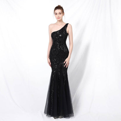 Buycenter Fairy Fantasy Evening Dress - Backless Fishtail Style, Multiple Colors - Buy Center