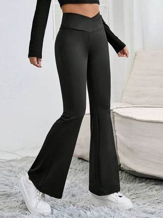 Buycenter High Waist Flared Yoga Pants - Slim Fit American Style - Buy Center