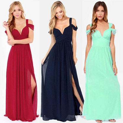 Elegant Long Greek Style Pleated Dress - Perfect for Special Occasions - Buy Center