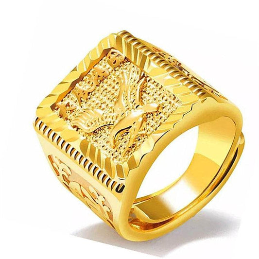 Adjustable Sailboat Men's Ring - Stylish Copper Geometric Design 2025 - Buy Center