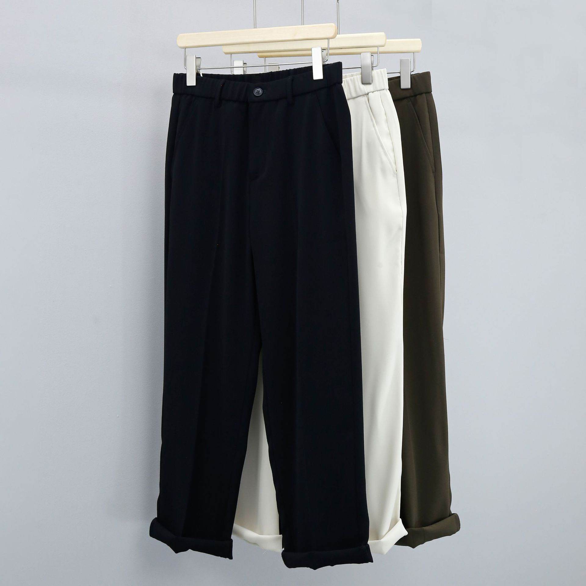 Men's Pure Color Twill Harem Pants - Stylish & Comfortable Casual Wear - Buy Center
