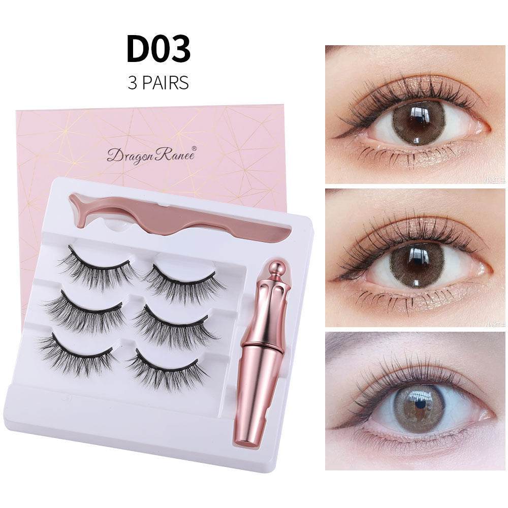 Natural Magnetic Eyeliner & False Eyelashes Set - Easy, No Glue Application - Buy Center