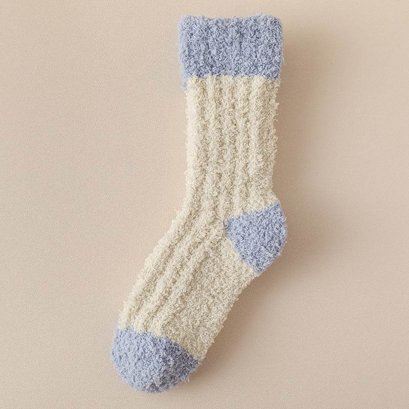 Coral Fleece Women's Thermal Socks - Thick Mid-Calf Cozy Footwear - Buy Center