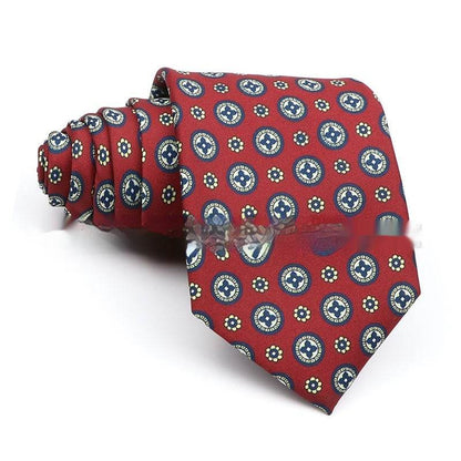 Men's Printed Work Tie - Stylish Polyester Bow Tie with Geometric Design - Buy Center