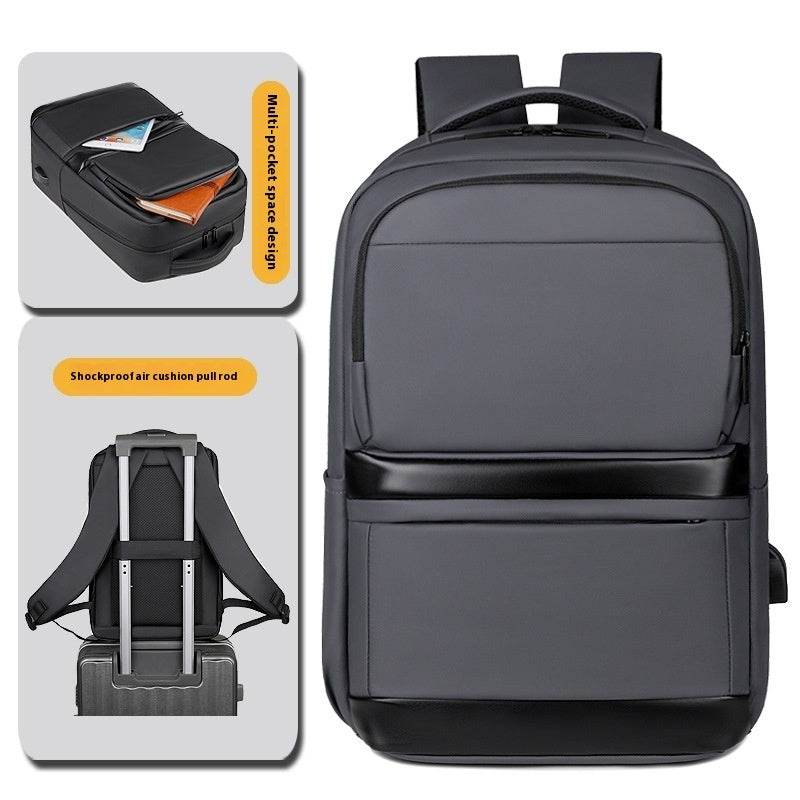 Men's Waterproof Computer Backpack - Large Capacity & Stylish Design - Buy Center