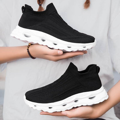 Plus Size Flyknit Sports Shoes - Stylish Breathable Comfort for Everyday Wear - Buy Center