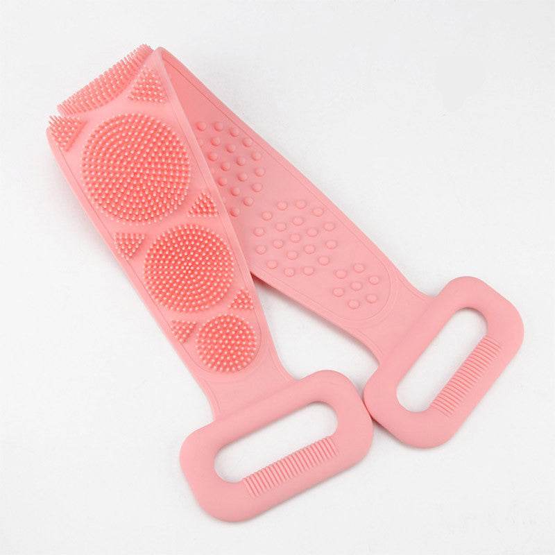 Premium Bath Towel Silicone Rubbing Back Towel - Double-Sided Comfort - Buy Center