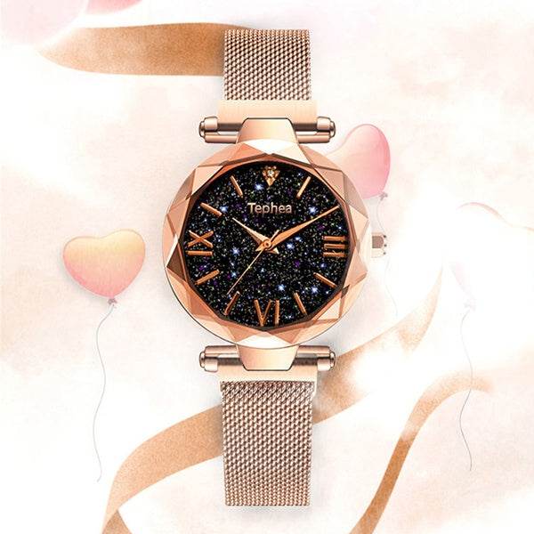 Buycenter Star Lazy Magnet Buckle Quartz Watch - 50mm Alloy Case - Buy Center