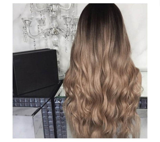 Elegant Gradient Long Curly Synthetic Wigs - Premium European & American Style - Buy Center