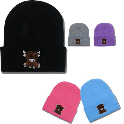 Cartoon Long Hair Yak Knitted Hat - Stylish and Warm Winter Fashion - Buy Center