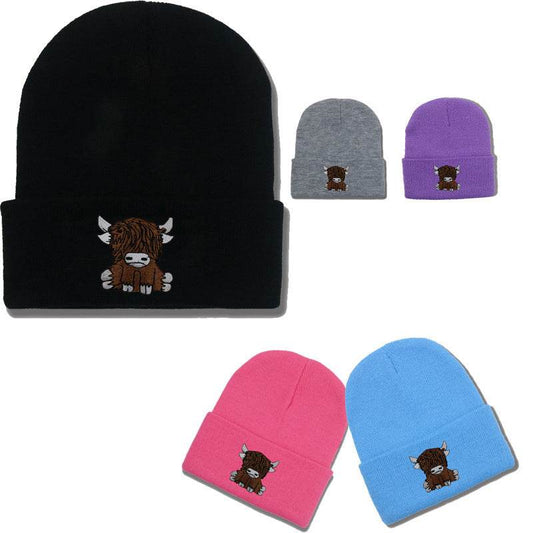 Cartoon Long Hair Yak Knitted Hat - Stylish and Warm Winter Fashion - Buy Center