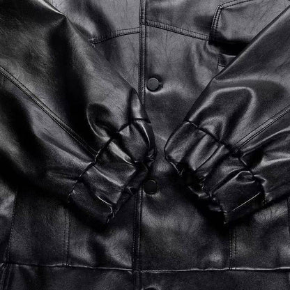 Trendy Loose Motorcycle Clothing - Genuine Leather for Spring & Autumn - Buy Center
