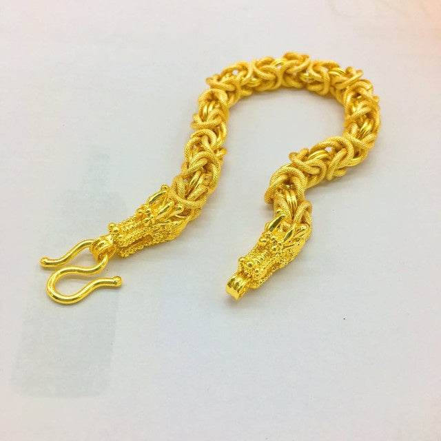 Gold Plated 24K Men's Bracelet - Trendy Stylish Jewelry Gift for 2025 - Buy Center