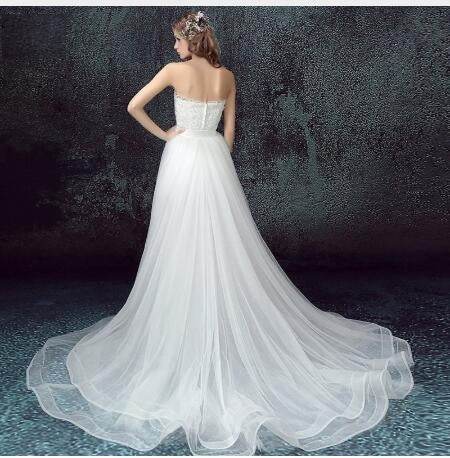 Sexy Mermaid Lace Wedding Dress - Detachable Skirt & Short Design - Buy Center