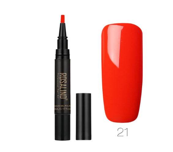 5ml Solid Color Nail Art Pen - Easy Application in 58 Vibrant Shades - Buy Center