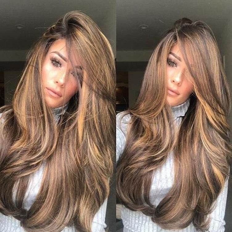 Ladies Long Curly Cosplay Wig - High-Temperature Hair Set for Natural Look - Buy Center