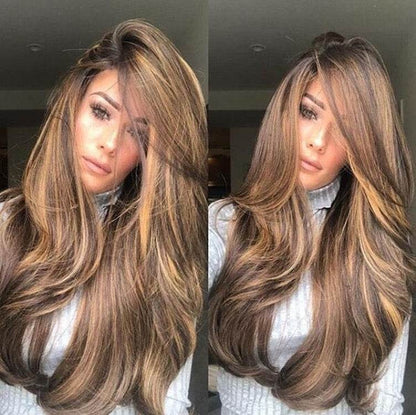 Ladies Long Curly Cosplay Wig - High-Temperature Hair Set for Natural Look - Buy Center