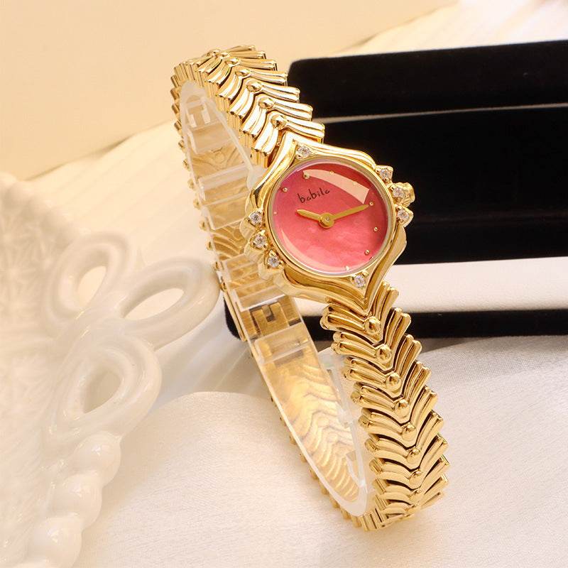 Bamboo Chain Women's Quartz Watch - Elegant Waterproof Gift Accessory - Buy Center
