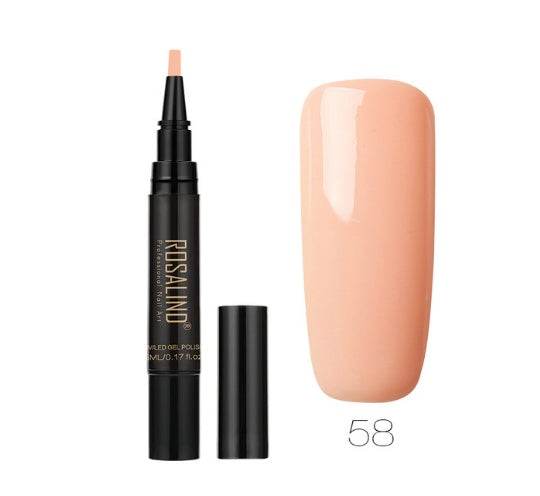 5ml Solid Color Nail Art Pen - Easy Application in 58 Vibrant Shades - Buy Center