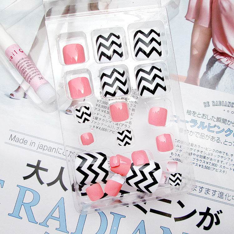 Pro Acrylic Toe Nails Set - 24pcs Stylish False Toenails for Easy Application - Buy Center