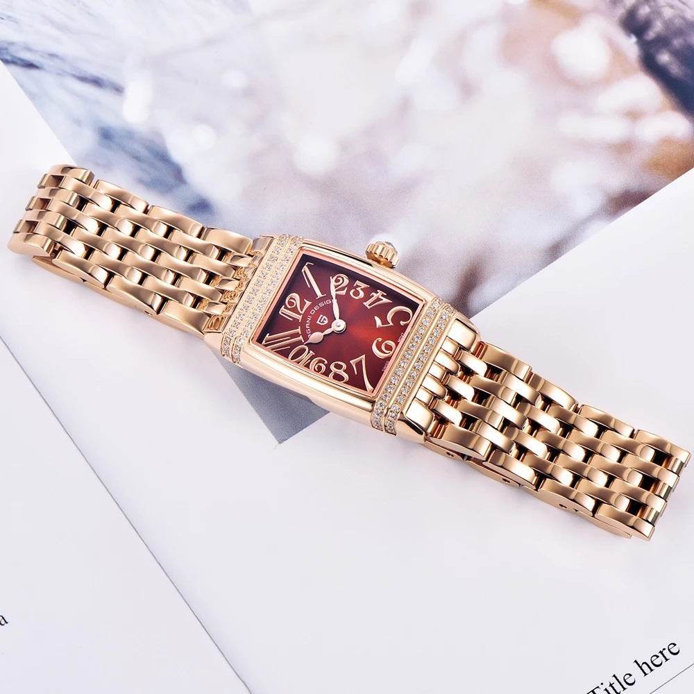 Buy Center Women's Quartz Watch - Diamond Accents & Stainless Steel Elegance - Buy Center