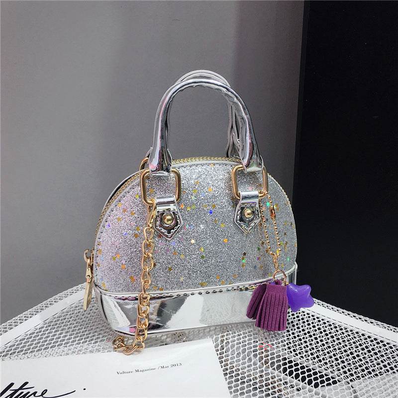 Cute Mini Shell Bag for Boys - Stylish Sequined PU Fabric 2025 - Buy Center