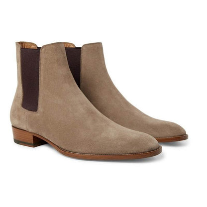 Men's Buckskin Martin Boots - Stylish All-Match Design for Winter 2025 - Buy Center