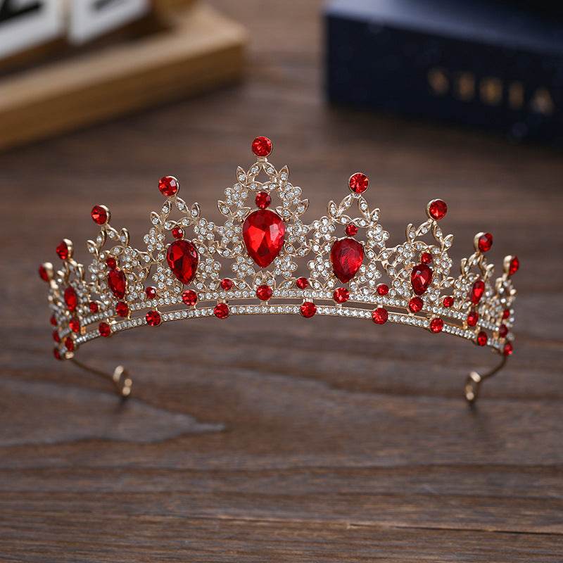 Buycenter Rhinestone Dark Crown - Baroque Halloween Dress-up Accessories - Buy Center