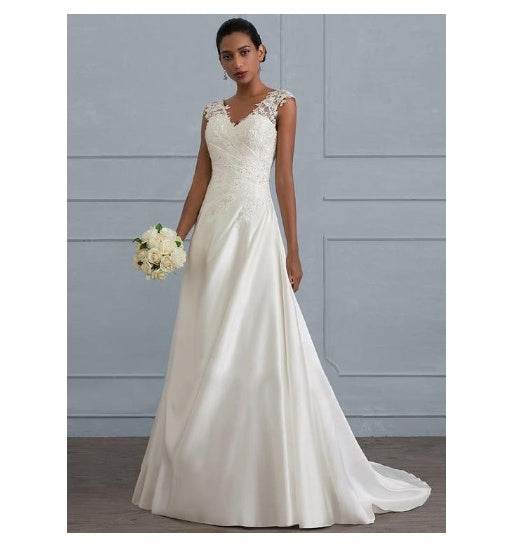 Elegant White Lace Bridesmaid Dress - Backless & Available in Large Sizes - Buy Center