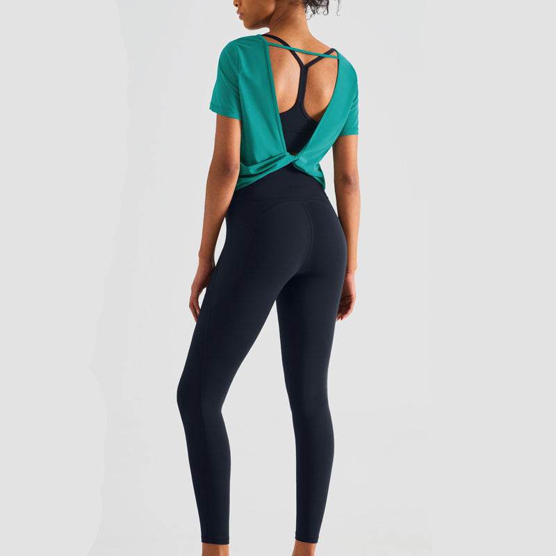Buycenter High Waisted Yoga Pants for Women - Peach Lift, Black/Blue Options - Buy Center