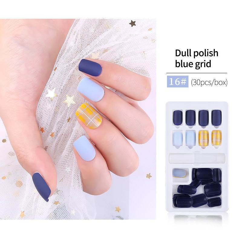 30pcs Detachable False Nail Tips Set - Stylish Full Cover Short Nails - Buy Center