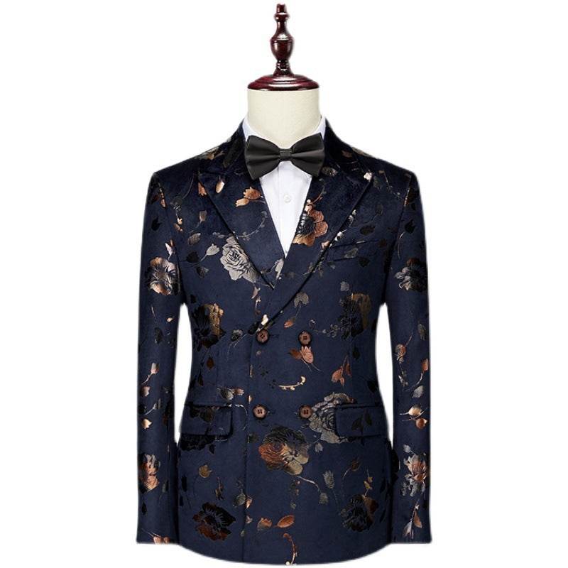 Men's Creative Printed Tie Suit Set - Stylish Blazer & Pants for 2025 - Buy Center