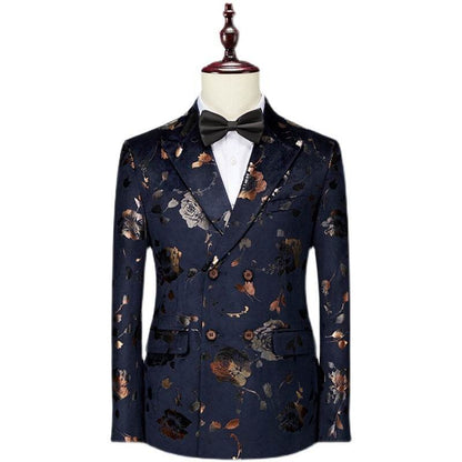Men's Creative Printed Tie Suit Set - Stylish Blazer & Pants for 2025 - Buy Center