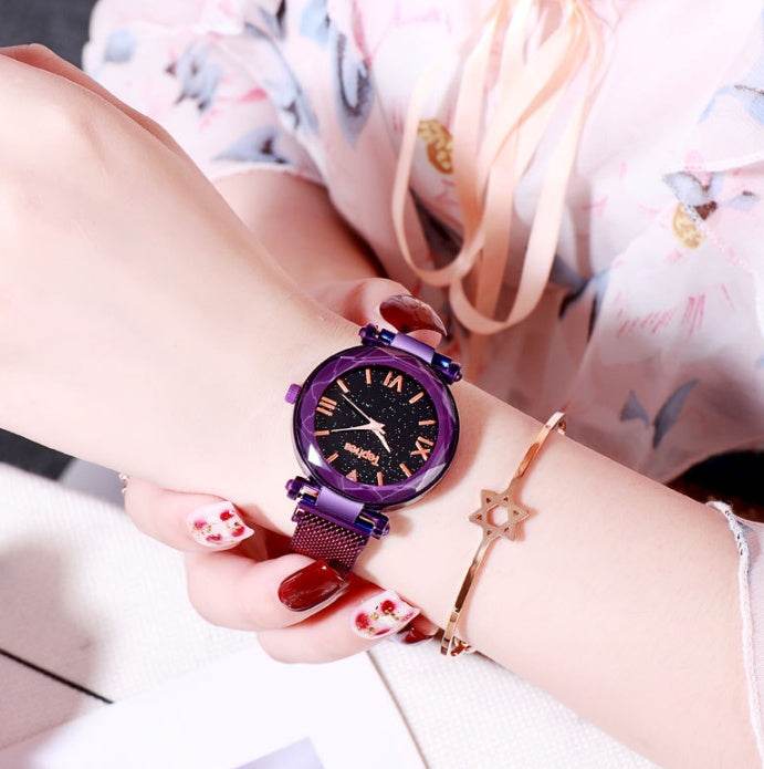 Buycenter Star Lazy Magnet Buckle Quartz Watch - 50mm Alloy Case - Buy Center