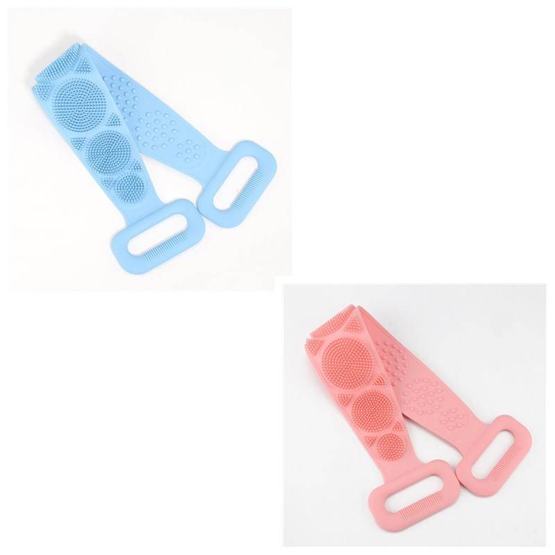 Premium Bath Towel Silicone Rubbing Back Towel - Double-Sided Comfort - Buy Center