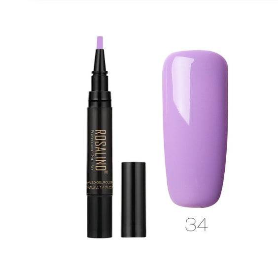 5ml Solid Color Nail Art Pen - Easy Application in 58 Vibrant Shades - Buy Center