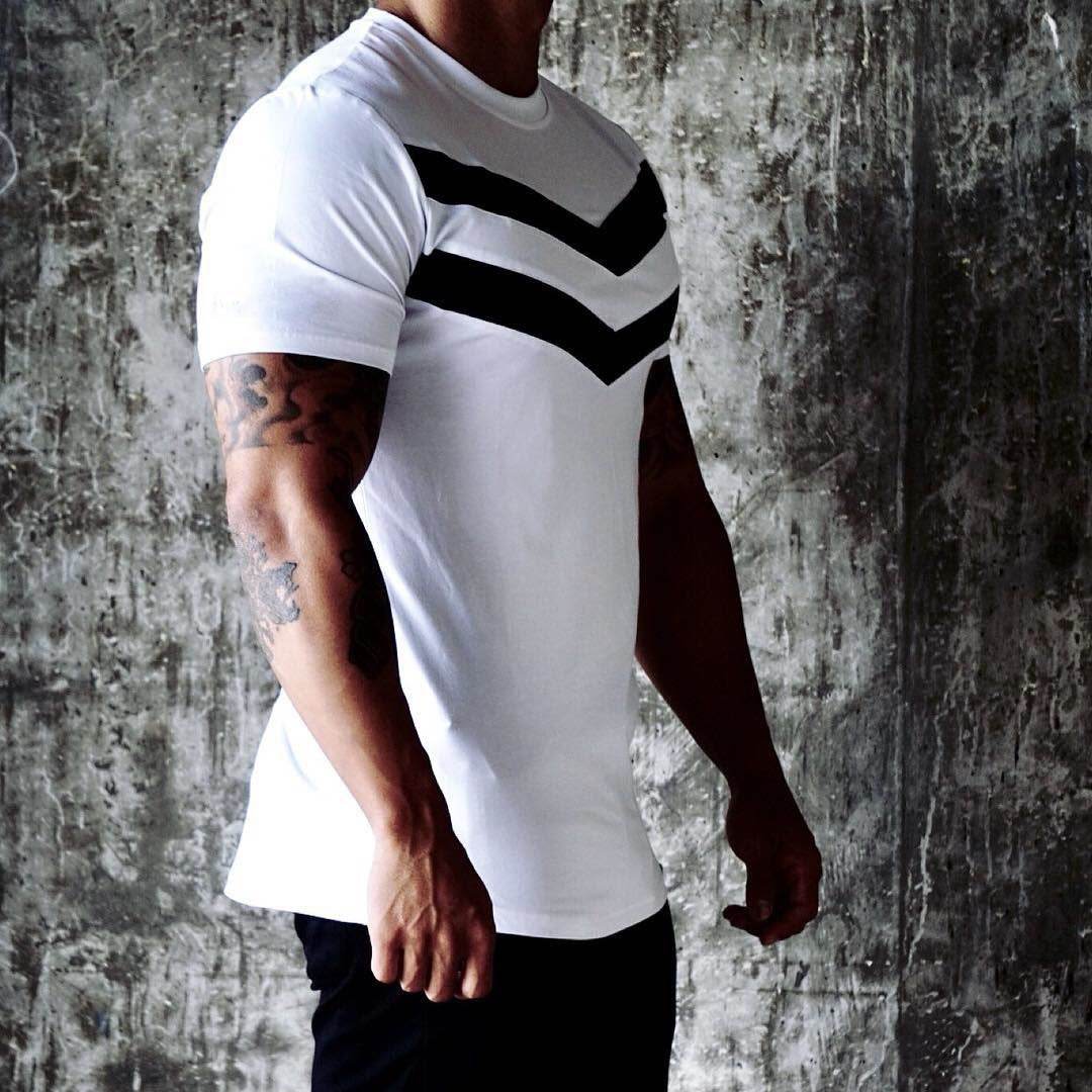 Buycenter Sports Fitness Training T-Shirt - Short Sleeve Cotton Design - Buy Center