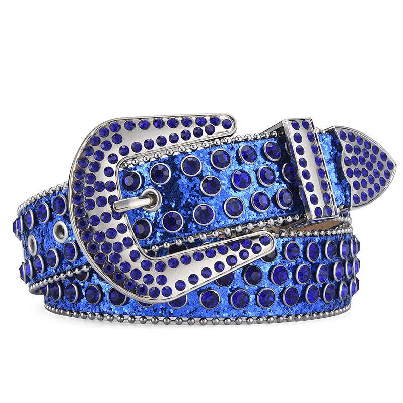 Men Women Alloy Punk Rock Rivet Belt - Stylish & Durable Fashion Accessory - Buy Center