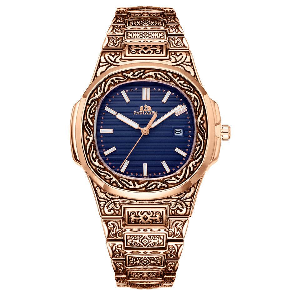 Carved Quartz Parrot Calendar Watch - Glow-in-the-Dark Waterproof Style - Buy Center