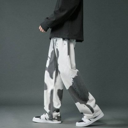Trendy Tie-Dyed Denim Pants for Boys - Stylish Comfort & Modern Fit - Buy Center